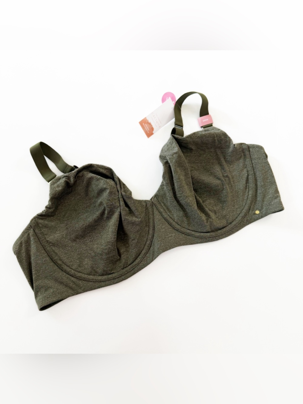 Cacique Bra Womens 50DD Smart Lift Green Unlined Balconette New